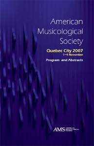 AMS-Quebec City Program and Abstracts